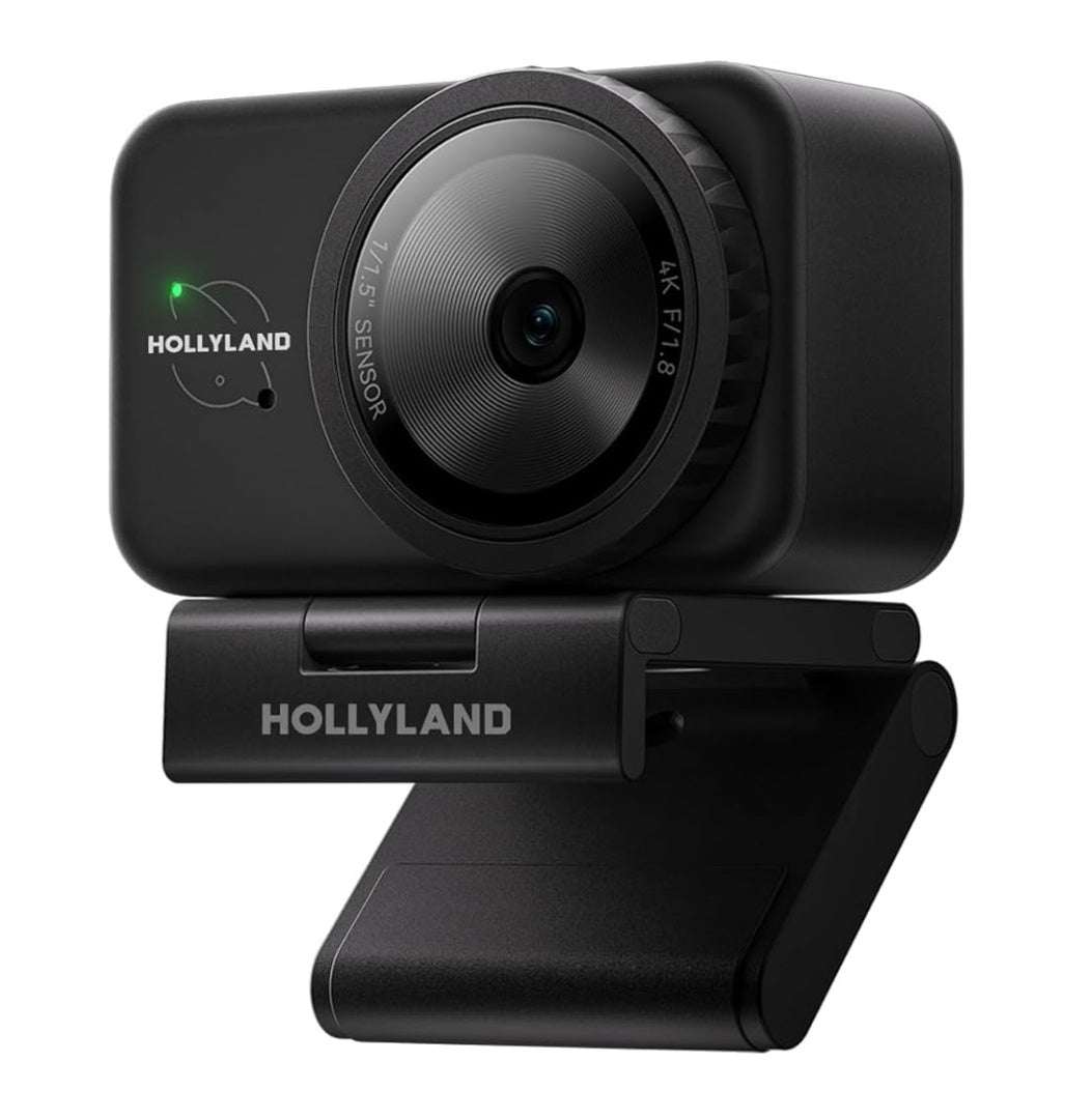 Cámara Web Hollyland Lyra 4K UHD con Micrófono Dual | Negra