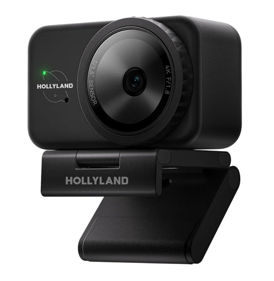 Cámara Web Hollyland Lyra 4K UHD con Micrófono Dual | Negra