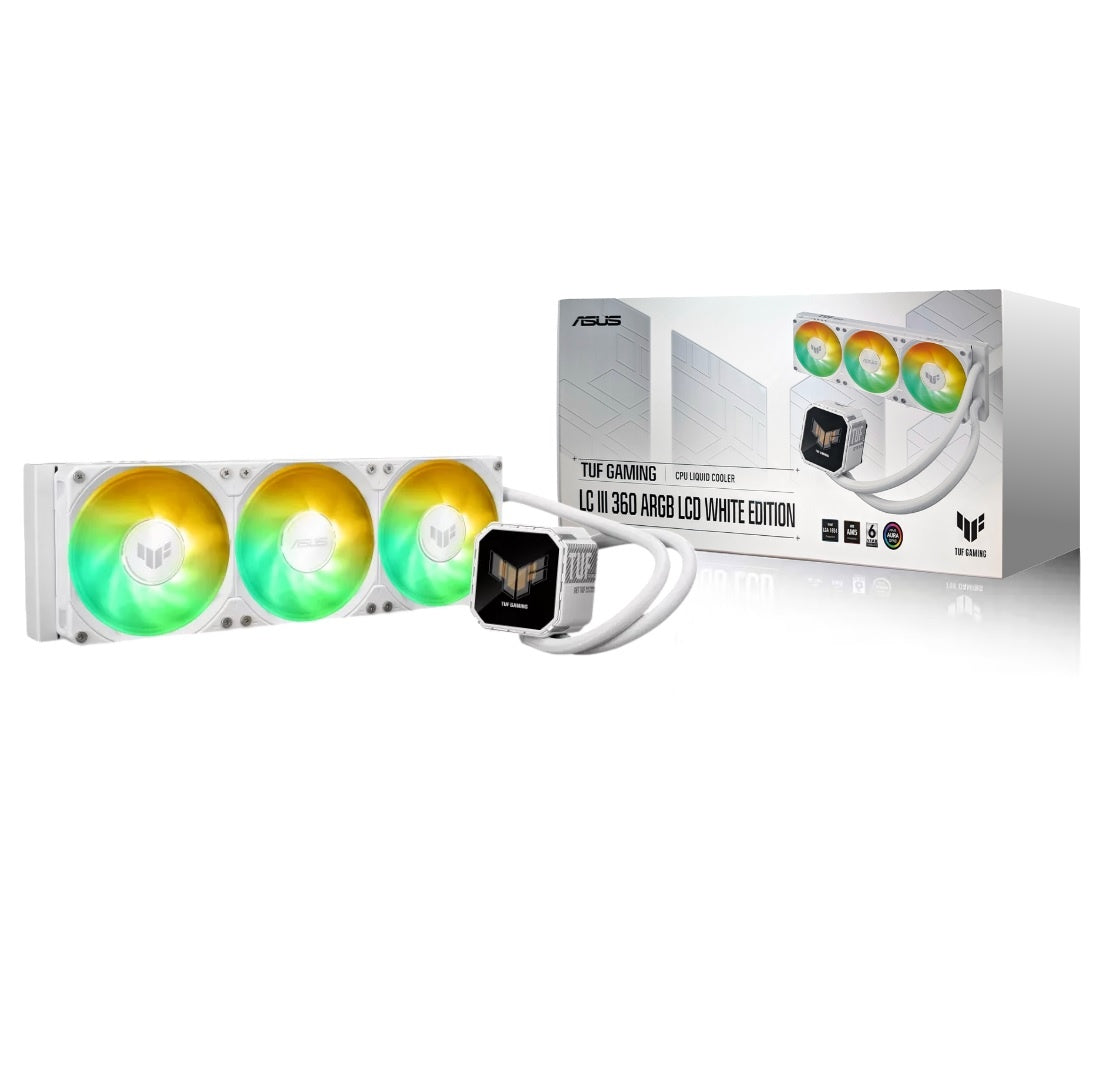 Cooler Líquido ASUS TUF Gaming LC III 360 ARGB LCD Blanco