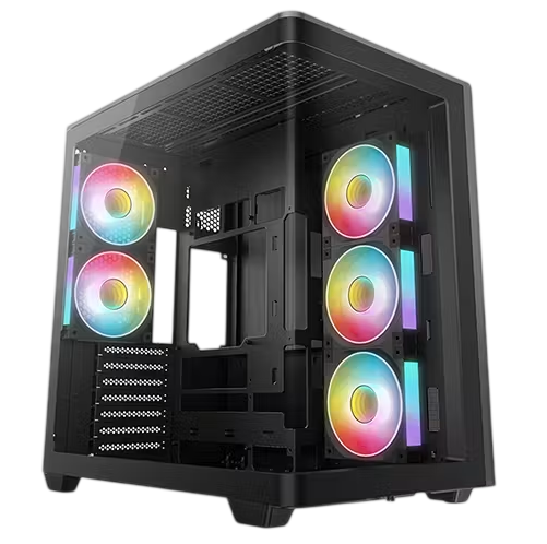 Gabinete ATX DeepCool CG590U 5F con ARGB y cristal panorámico