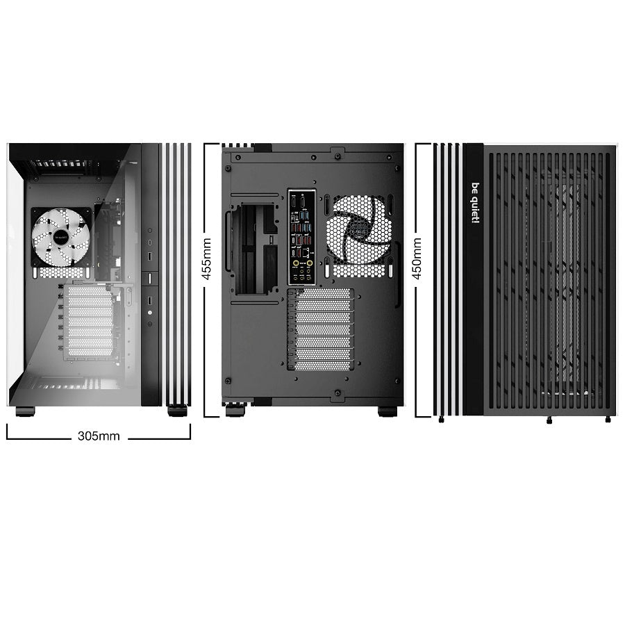 Gabinete be quiet! Light Base 600 LX ATX ARGB Negro con Cristal