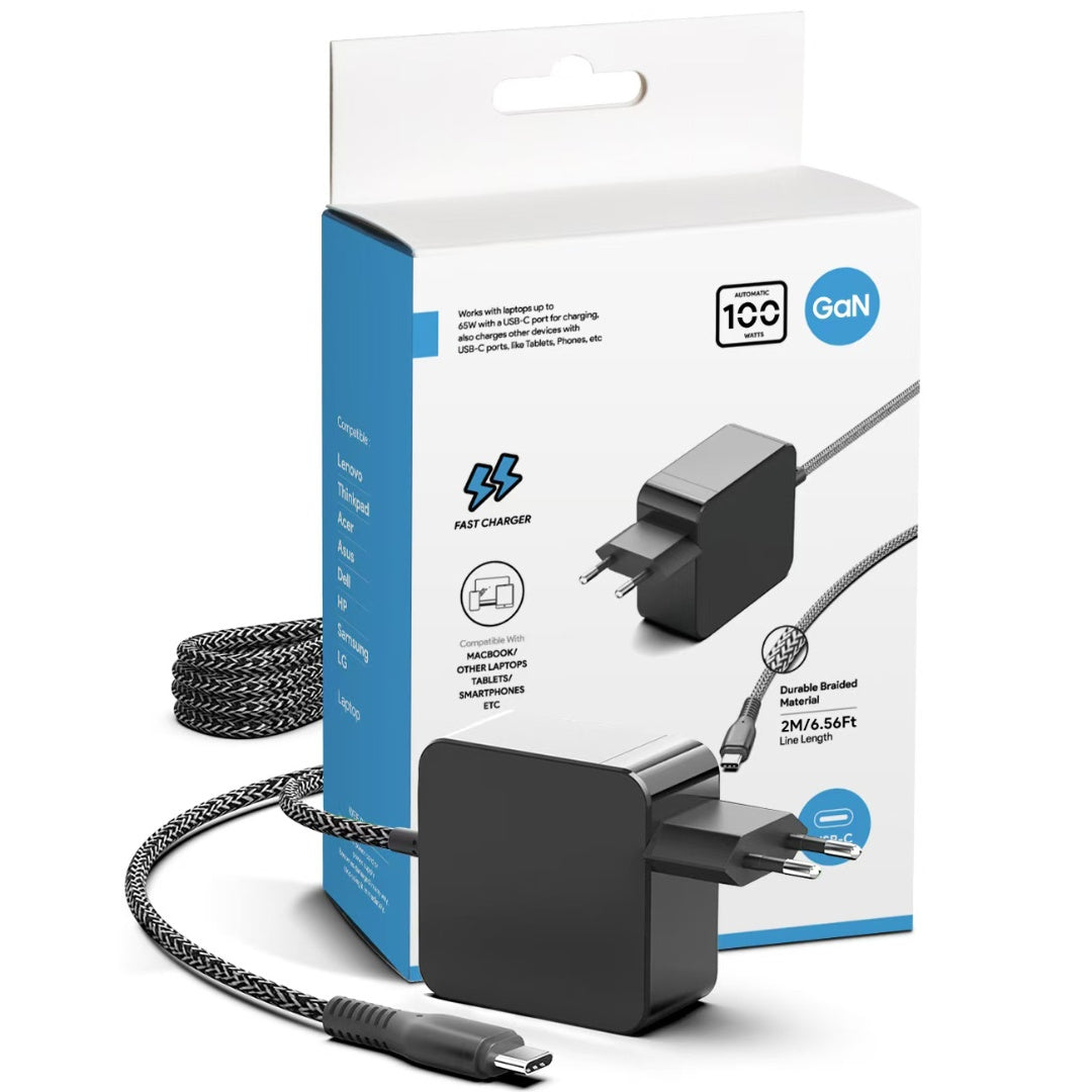 Cargador para Notebook GaN 100W USB C PD3.0