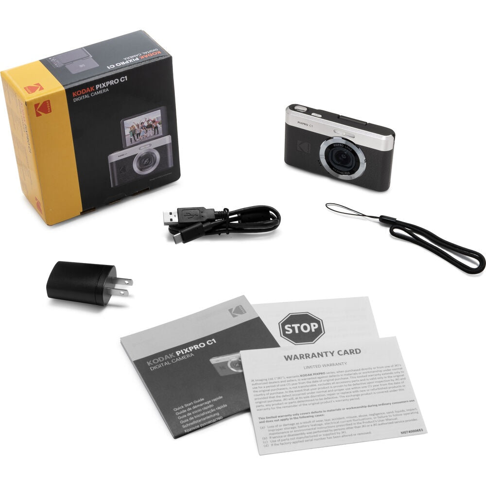 Cámara Digital Kodak Pixpro C1 13MP Full HD Compacta Negra