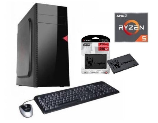 Combo PC AMD Ryzen 5 5600GT 8GB RAM SSD 240GB | Technica UY