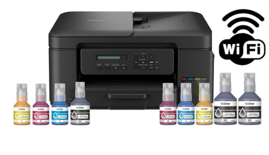Combo Impresora Brother DCP-T730DW Wi-Fi Dúplex + 4 Tintas Extra