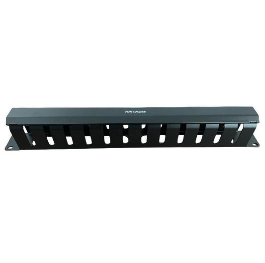 Organizador de Cables Hikvision 1U 12 Ranuras Metálico