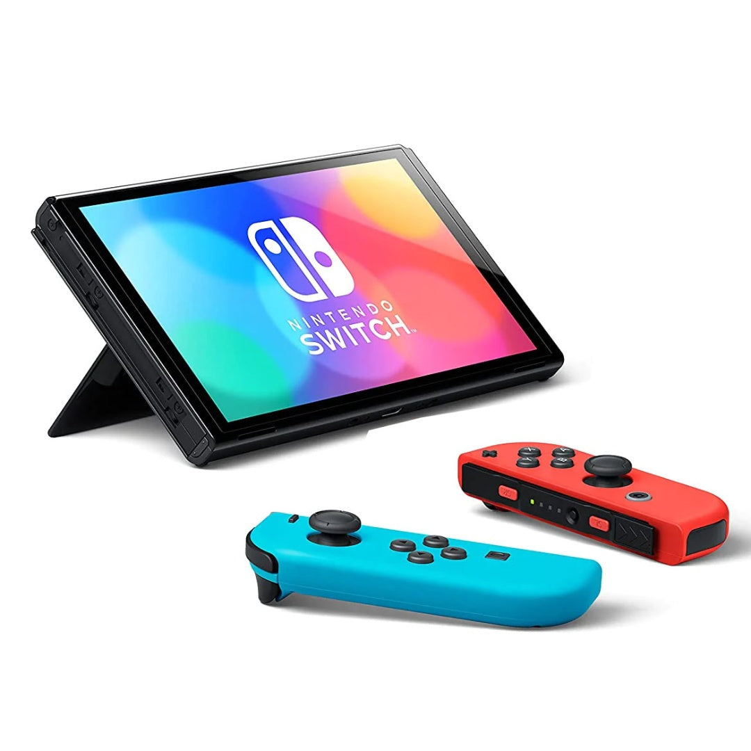 Nintendo Switch OLED Neon Azul y Rojo 7 pulgadas 64GB | Technica UY